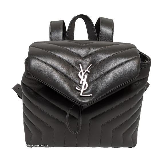 Saint Laurent Handbags - SOLD Saint Laurent LouLou Grey Backpack